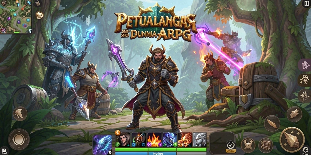 Gameplay seru dengan aksi pertempuran mendebarkan di ARPG.