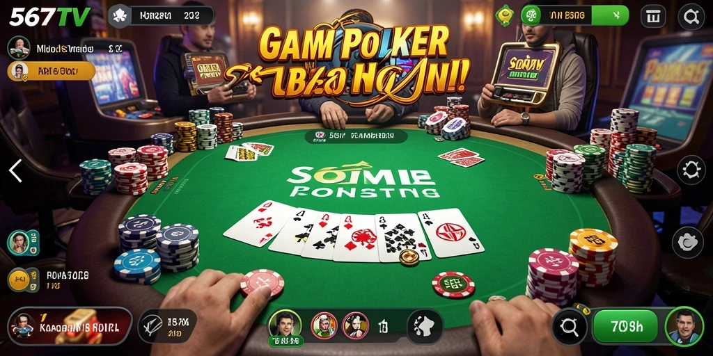 Tangkapan layar gameplay Poker menarik di 567TV.