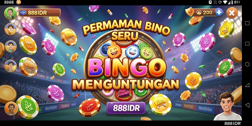 Screenshot gameplay 888IDR yang menampilkan suasana Bingo yang seru.