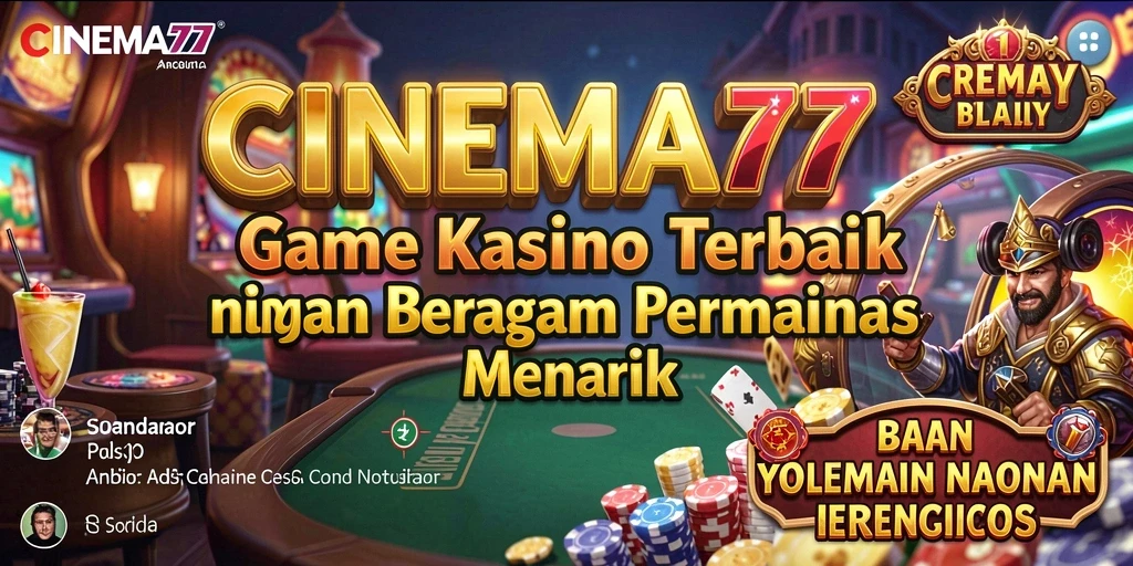Screenshot gameplay CINEMA77 yang penuh aksi dan keseruan Kasino.