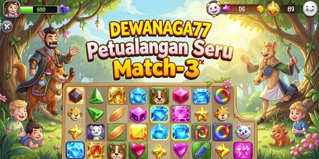 Tampilan gameplay seru dan penuh warna di DEWANAGA77.