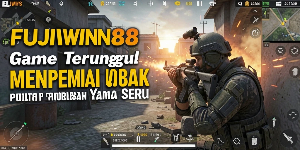 Tampilan gameplay FUJIWIN88 yang mendebarkan dengan senjata modern.
