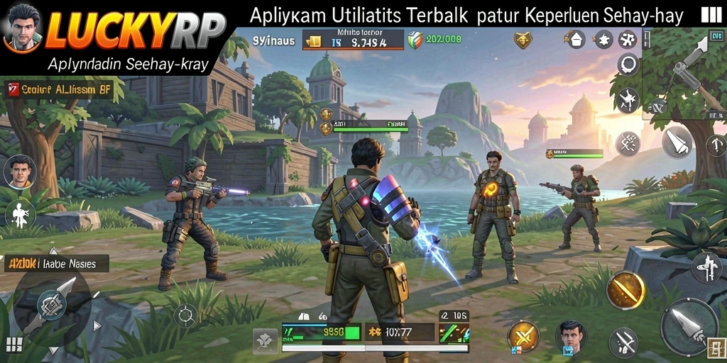 Tampilan antarmuka LUCKYRP yang mudah digunakan dan menarik.