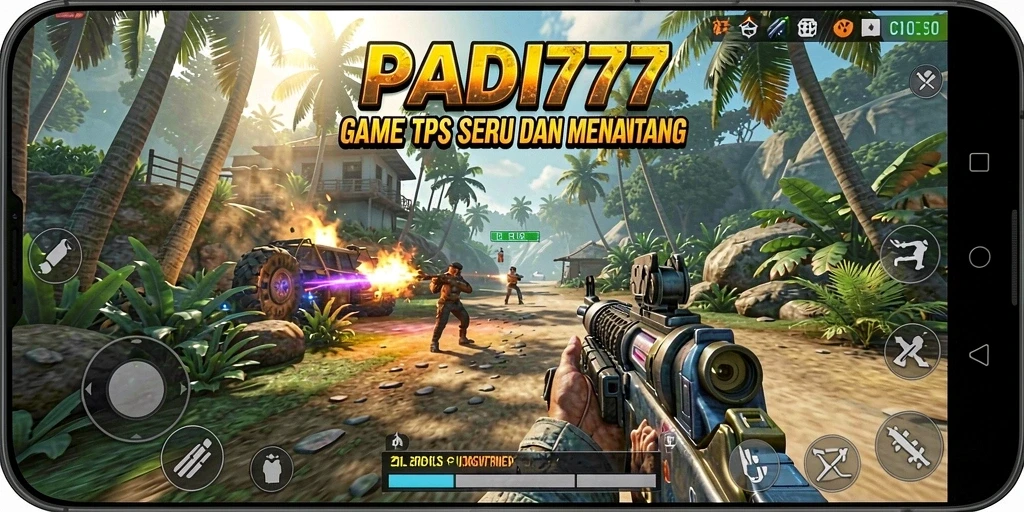 Tampilan gameplay seru dalam PADI777 dengan aksi tembak-menembak yang intens.