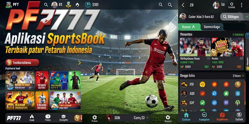 Screenshot PF777 menampilkan tampilan taruhan olahraga yang menarik.