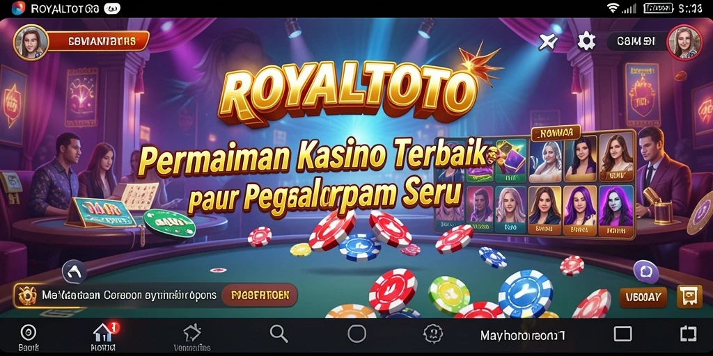 Tampilan gameplay menarik dalam ROYALTOTO dengan fitur kasino menyenangkan.
